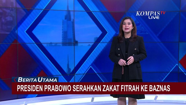 Momen Presiden Prabowo dan Wapres Gibran Serahkan Zakat Fitrah ke Baznas