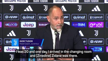 Tudor recalls memories with Juventus legends Zidane and Del Piero