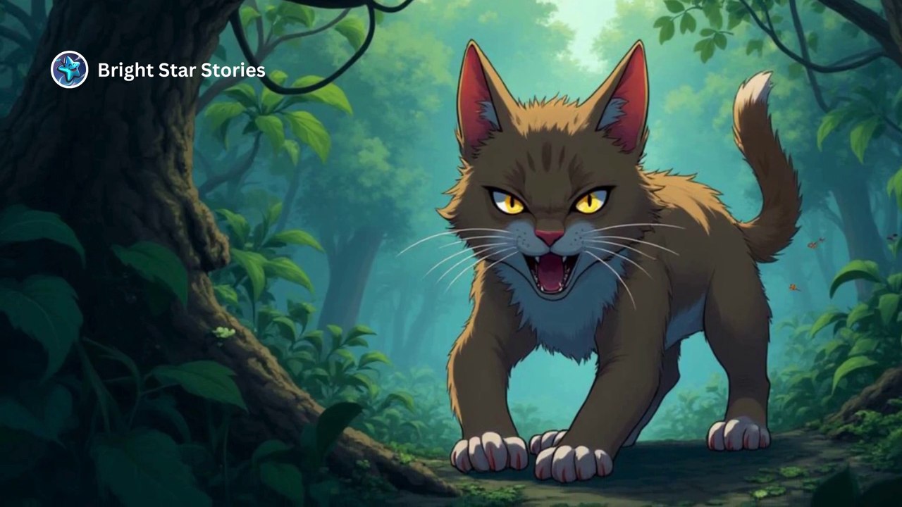 The Smart Cat vs. The Mighty Lion – A Battle of Strength & Intelligence | Jungle Story