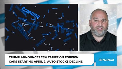 Trump Announces 25% Tariff On Foreign Cars Starting April 2, Auto Stocks Decline