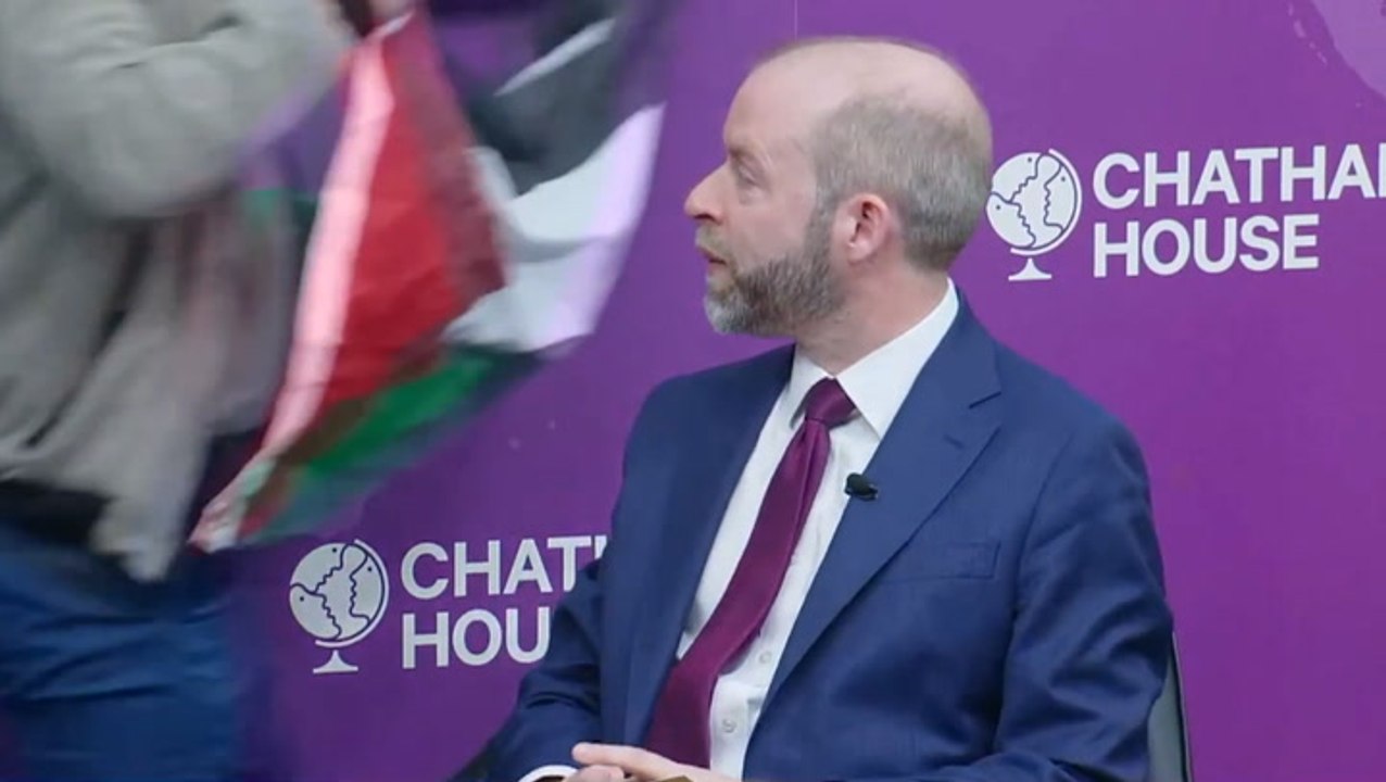 Video: Pro-Palestine protesters disrupt Labour cabinet minister’s speech in call for export ban