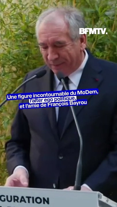 François Bayrou ému lors d'un discours hommage à son amie, Marielle de Sarnez