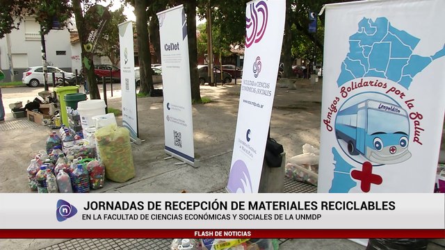 JORNADAS DE RECEPCIÓN DE MATERIALES RECICLABLES