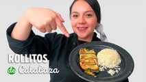 Receta de rollitos de calabaza rápidos y saludables