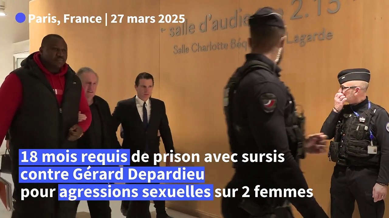 Procès Depardieu: 18 mois avec sursis requis contre l'acteur