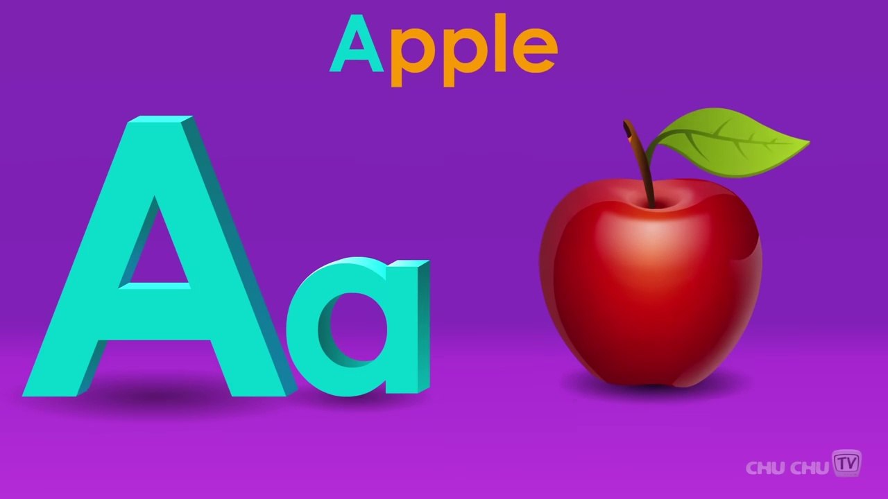 Phonics Song with TWO Words - A For Apple - ABC Alphabet Songs with Sounds for Children