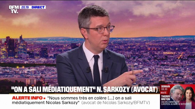 Procès Kadhafi: Je suis persuadé que le tribunal a conscience de la très grande faiblesse du dossier, il n'y a rien , estime l'avocat de Nicolas Sarkozy
