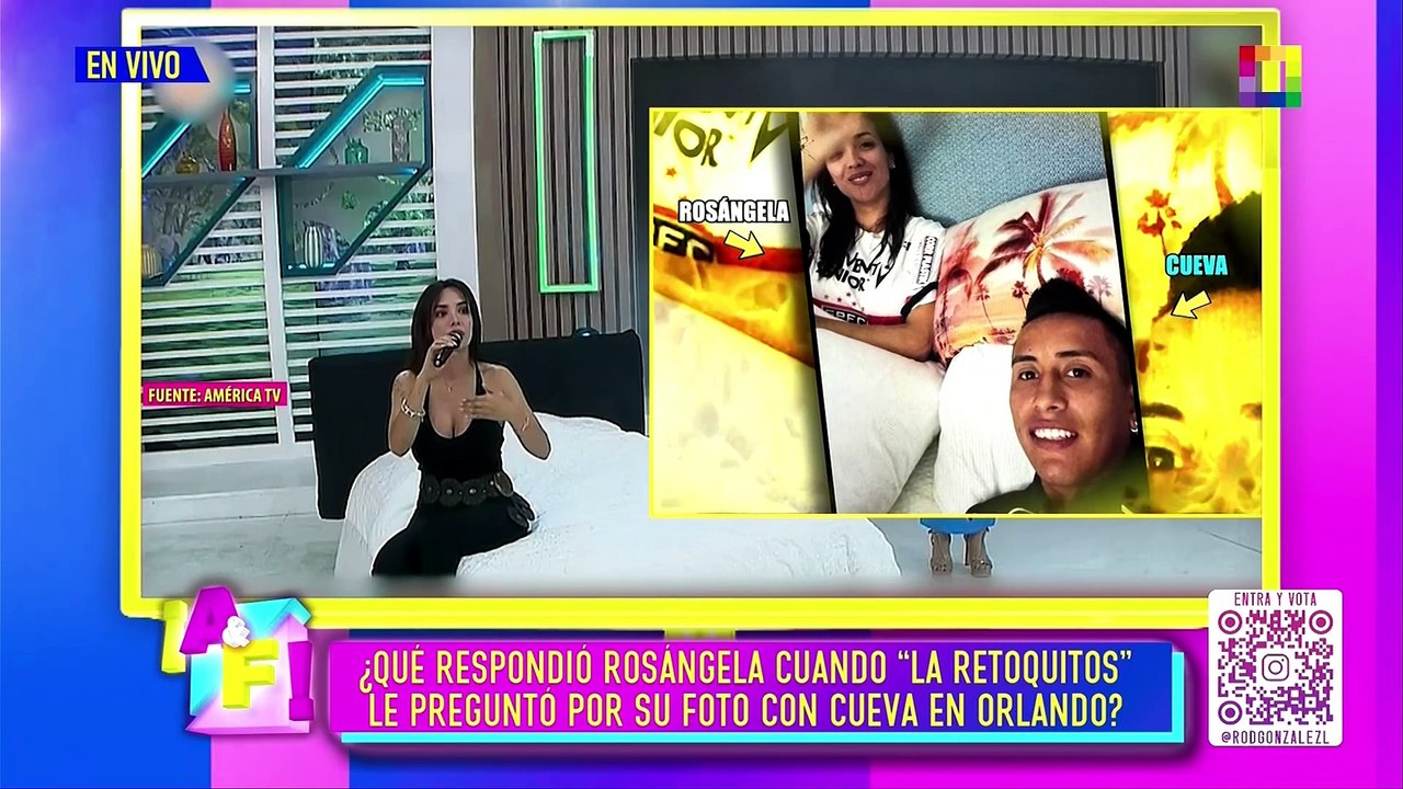 ¿QUÉ RESPONDIÓ ROSÁNGELA CUANDO “LA RETOQUITOS” LE PREGUNTO POR SU FOTO CON CUEVA? | Willax