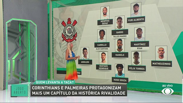 Debate Jogo Aberto: Como vai o Corinthians para encarar o Palmeiras? Veja projeção