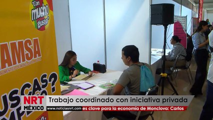 Trabajo coordinado con iniciativa privada es clave para la economía de Monclova: Carlos