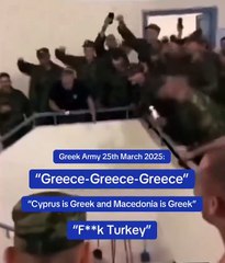 Yeni görüntüler ortaya çıktı: Yunan ordusundan Türk düşmanlığı