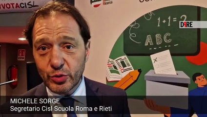 Roma - SCUOLA. SORGE (CISL): VALORIZZARE PERSONALE CON RINNOVO CONTRATTO (27.03.25)