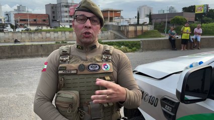 Enredo de assalto em Itapema tem perseguição na BR-101, helicóptero e carro à beira do rio