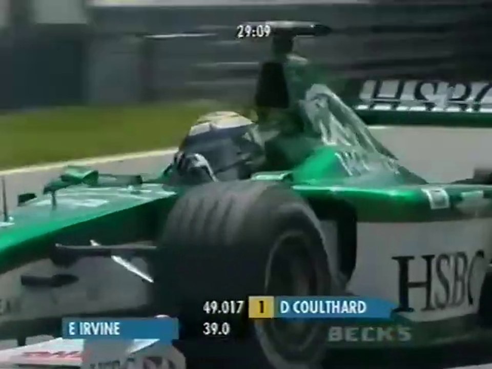 F1 – Eddie Irvine (Jaguar Cosworth V10) laps in qualifying – Canada 2000