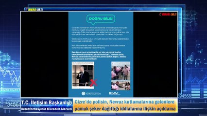 Cizre’de polisin, Nevruz kutlamalarına gelenlere pamuk şeker dağıttığı iddialarına ilişkin açıklama