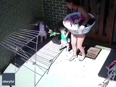Madre salva a sus dos hijas de ser mordidas por una serpiente