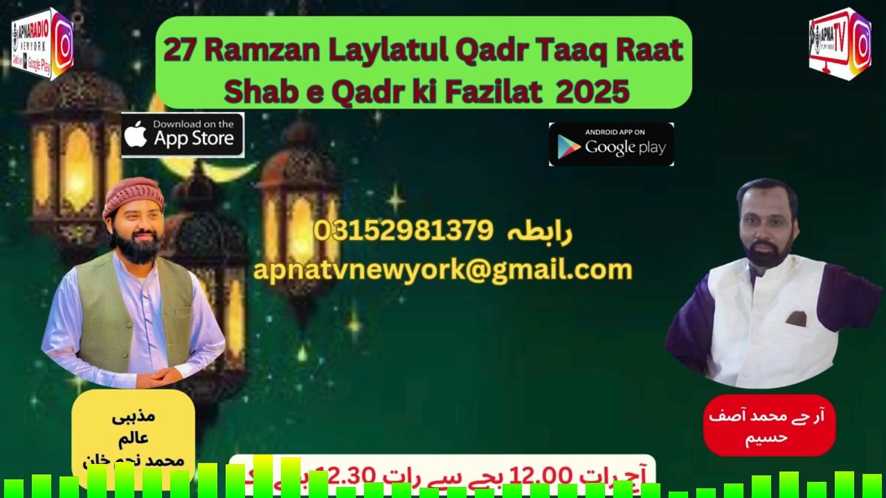 WHAT Happens on Laylatul Qadr Night 2025? Last Part Apna Tv New York 2025