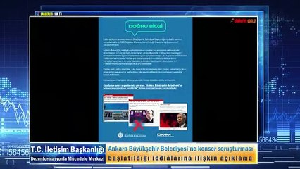 Ankara Büyükşehir Belediyesi’ne konser soruşturması başlatıldığı iddialarına ilişkin açıklama