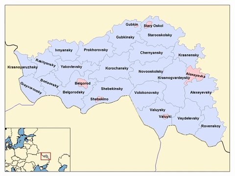 Map of Belgorod Oblast. Peta Oblast Belgorod. Belgorod Oblast Map. Map of Belgorod. Peta Belgorod. Belgorod Map.