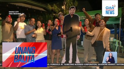 Mga tagasuporta ni FPRRD, nag-mañanita sa pagsalubong sa kaniyang ika-80 kaarawan | Unang Balita