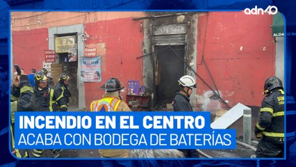 Incendio en un negocio de República del Salvador en el centro de la CDMX