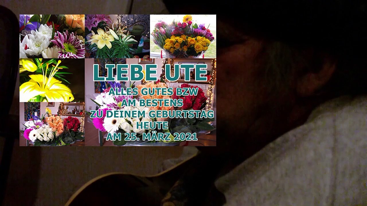 jova bzw WalkingGuitar heute am 25.03.2021  Serenade Ständchen für Ute´s Geburtstg Birthday  Anniversaire bzw Konzert unterwegs #livemusic (im Zimmer)