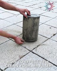 Best way to clean your air filter! 😅💯