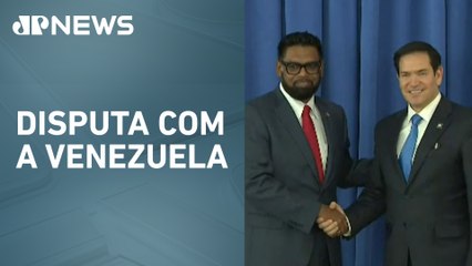 Presidente da Guiana diz que Marco Rubio prometeu proteção dos EUA