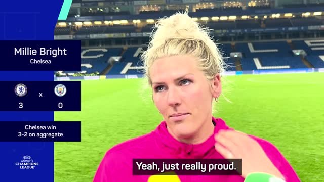 Bright proud after a 'true Chelsea performance' against Man City