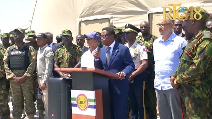 Vizit solidarite Prezidan CPT a Fritz A. Jean nan baz MMSS la