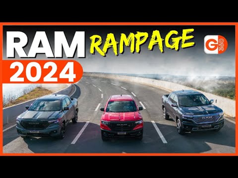 NOVA RAM RAMPAGE 2024 CHEGA AO BRASIL COM 3 VERSÕES POTENTES: LARAMIE, REBEL E RT - VEJA OS DETALHES