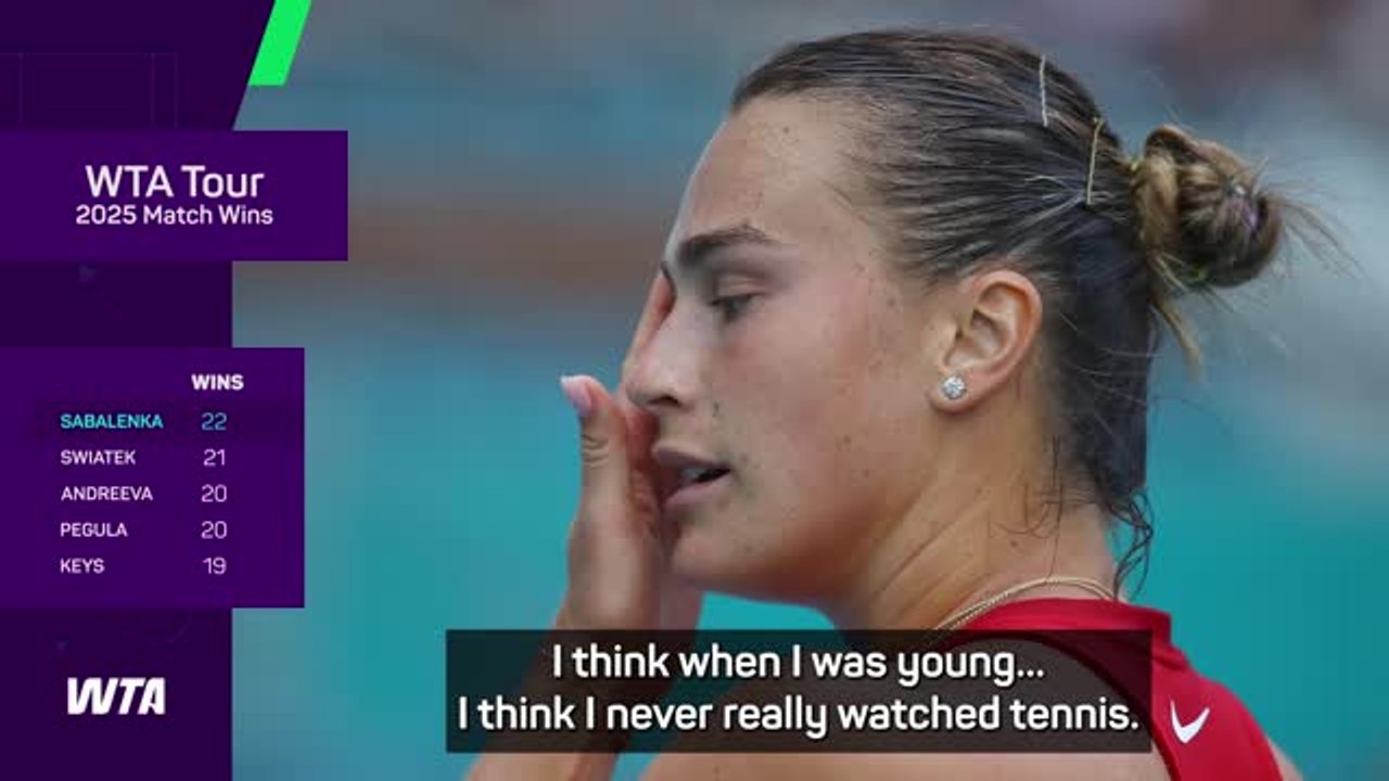 I watch tennis now - I must be getting old! Sab...