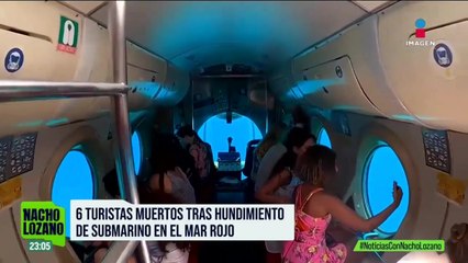 Submarino turístico se hunde en Egipto; al menos seis muertos
