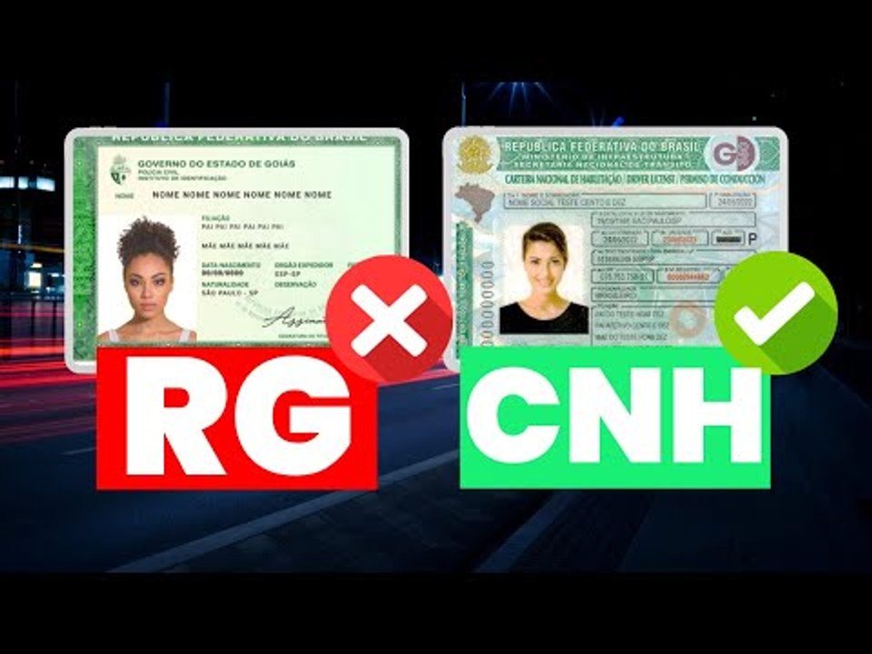POSSO USAR O NOVO RG NO LUGAR DA CARTEIRA NACIONAL DE HABILITAÇÃO (CNH)?