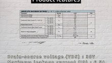 KD2306A-VB is a SOT23 package N-Channel field effect MOS tube