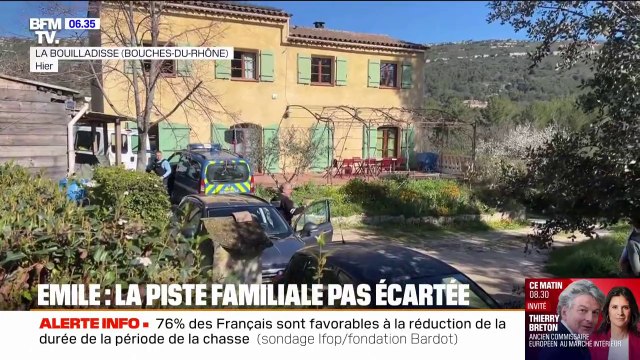 Mort d'Émile: la piste familiale pas fermée , malgré la fin des gardes à vue de quatre membres de la famille