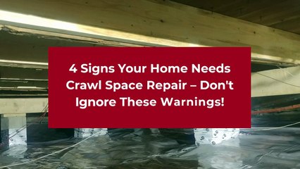 Crawl Space Repair Windsor