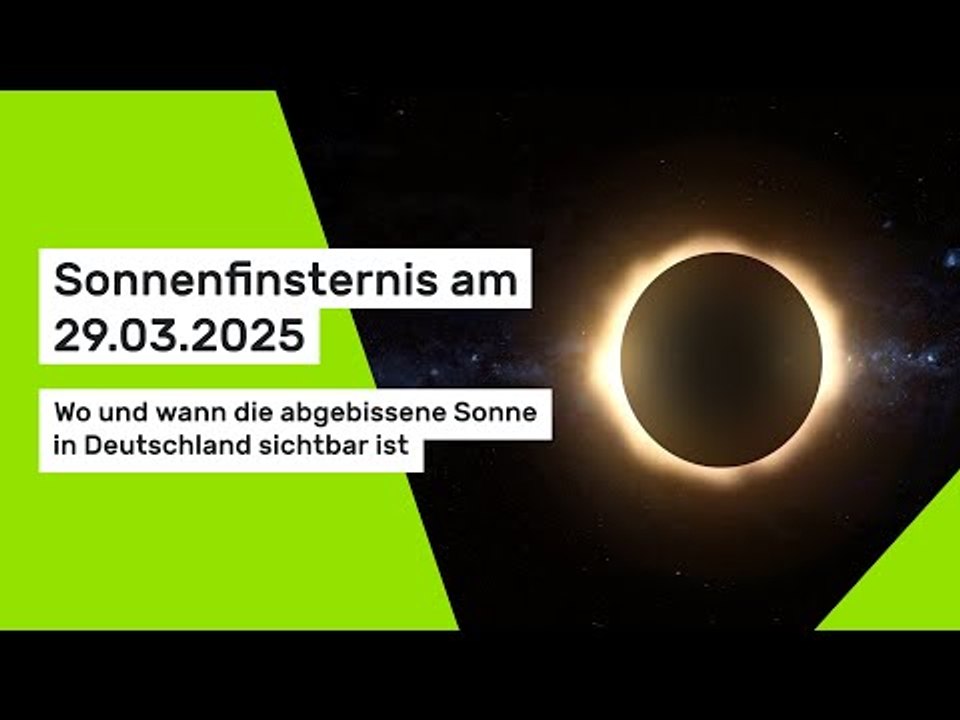 Sonnenfinsternis am 29.03.2025: Wo und wann die abgebissene Sonne in Deutschland sichtbar ist