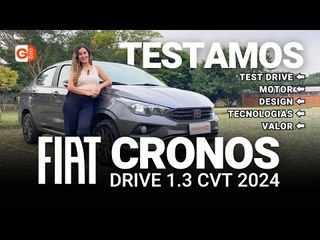 TESTE FIAT CRONOS DRIVE 1.3 CVT 2024: CONHEÇA TODOS OS DETALHES DO MODELO E A NOSSA AVALIAÇÃO!