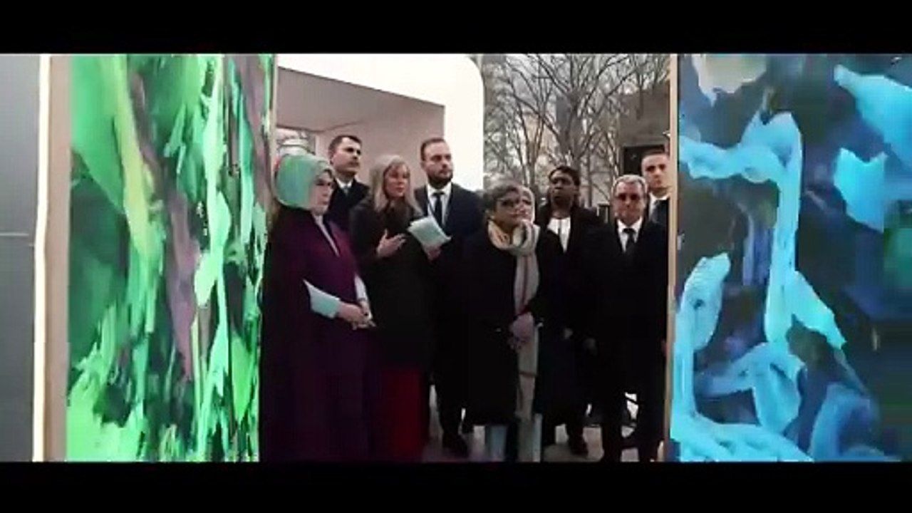 Emine Erdoğan, BM'deki "Sıfır Atık Enstalasyon Sergisi"ni ziyaretine ilişkin video paylaştı