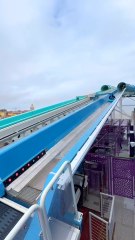 La primera montaña rusa en un crucero es una locura en alta mar