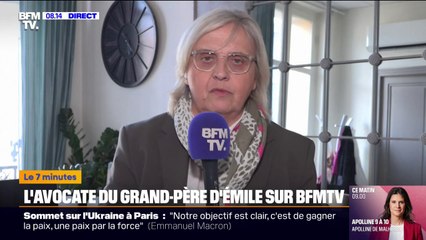Mort d'Émile: "La piste familiale ne peut pas être refermée tant qu'on n'aura pas découvert qui (lui) a donné la mort", estime l'avocate du grand-père de l'enfant