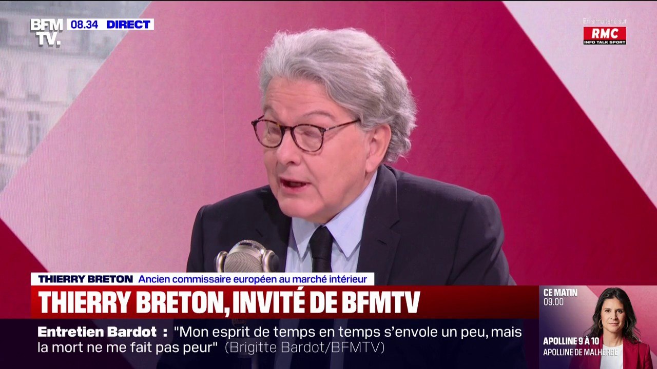 Thierry Breton (ancien commissaire européen au marché intérieur): "Une autre Europe élargie se dessine pour faire face à ce qu'il se passe"