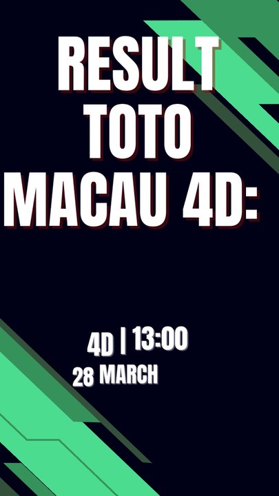 LIVE DRAW TOTO MACAU JAM 13.00 HARI INI 28 MARET 2025 | RESULT TOTO MACAU | LIVE TOTO MACAU | LIVE DRAW MACAU | LIVE MACAU