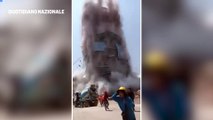 Terremoto, il crollo del grattacielo a Bangkok