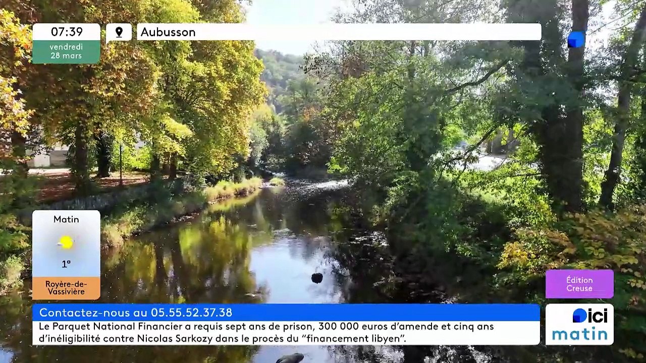 28/03/2025 - ici matin par ici Creuse en vidéo