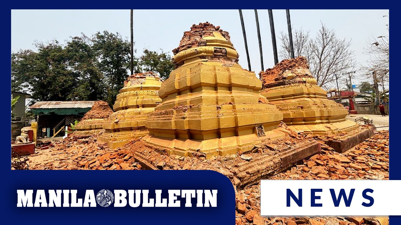 Scenes of damage caused by strong earthquake in Myanmar capital of Naypyitaw