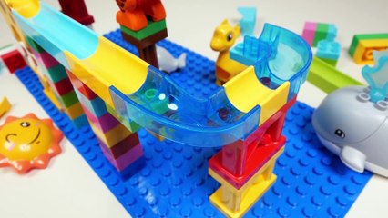 Build the Spider-Man Bouncy Ball Track [Blocks And Marbles]