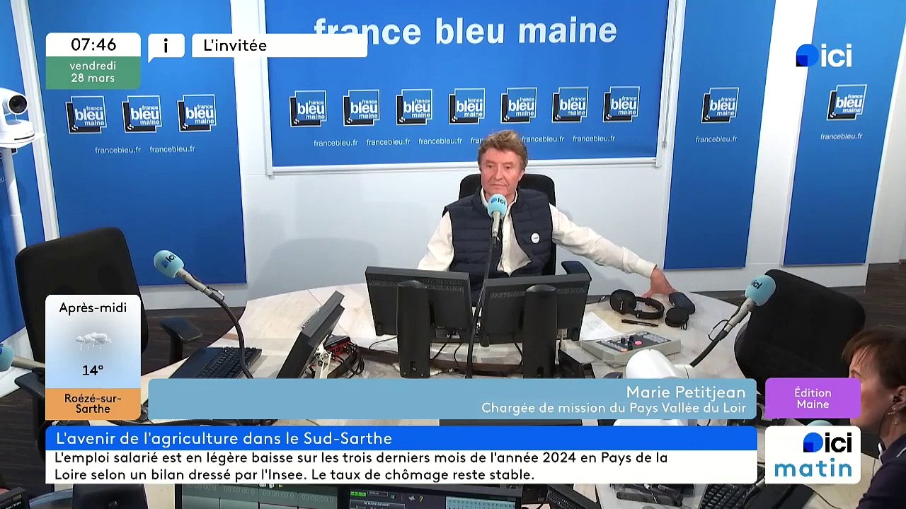 l'invité de la rédaction Ici Maine Marie Petitjean
