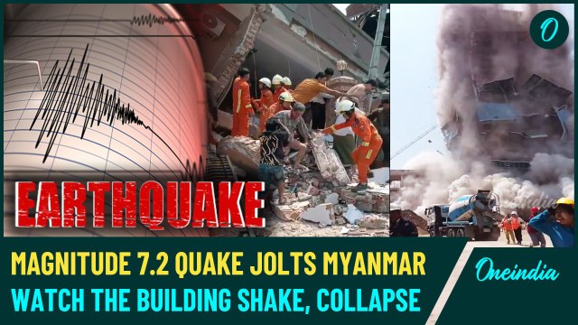Myanmar Earthquake BREAKING | 7.2-Magnitude Earthquake Shakes Myanmar, Thailand | Buildings Collapse